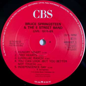 5LP/Box Set Bruce Springsteen & The E-Street Band: Live 1975-85