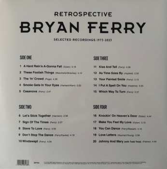 2LP Bryan Ferry: Retrospective (Selected Recordings 1973-2023) CLR | LTD
