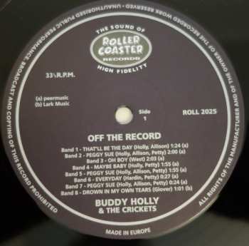 EP Buddy Holly: Off The Record