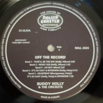 EP Buddy Holly: Off The Record