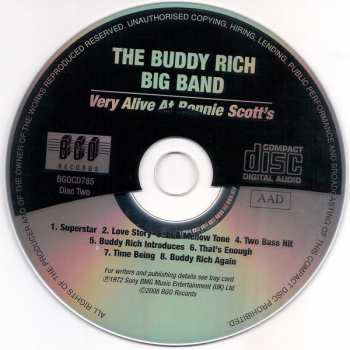2CD Buddy Rich Band: Very Alive At Ronnie Scott's