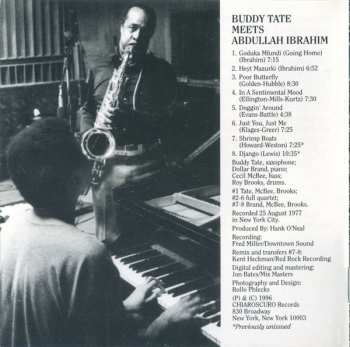 CD Dollar Brand: Buddy Tate Meets Abdullah Ibrahim (The Legendary 1977 Encounters)