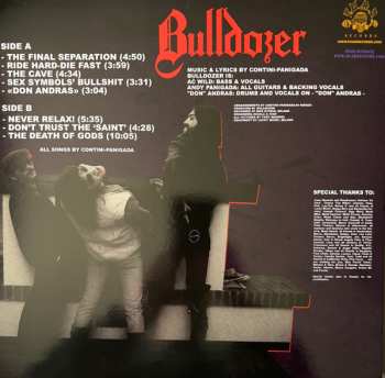 7LP/Box Set Bulldozer: Ride Hard Die Fast · The Complete Bulldozer Discography 1984-1990 LTD