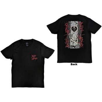 Merch Bullet For My Valentine: Bullet For My Valentine Unisex T-shirt: Floral Omen (back Print) (small) S