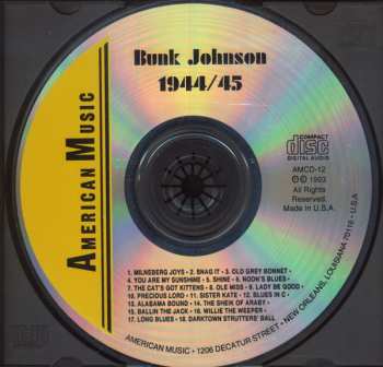 CD Bunk Johnson: 1944/45