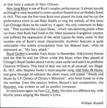 CD Bunk Johnson: The King Of The Blues