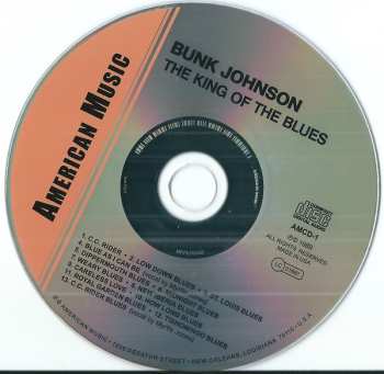 CD Bunk Johnson: The King Of The Blues