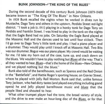 CD Bunk Johnson: The King Of The Blues