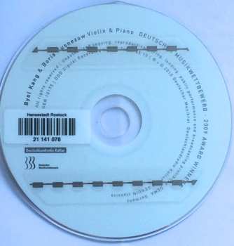 CD Boris Kusnezow: Works For Violin And Piano By Beethoven, Brahms, Poulenc, Messiaen