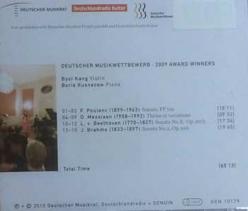 CD Boris Kusnezow: Works For Violin And Piano By Beethoven, Brahms, Poulenc, Messiaen