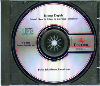 CD Byron Schenkman: Jacques Duphly: Second Livre Pieces De Clavecin (complete)