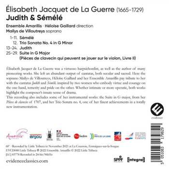 CD Amarillis: Judith & Sémélé 