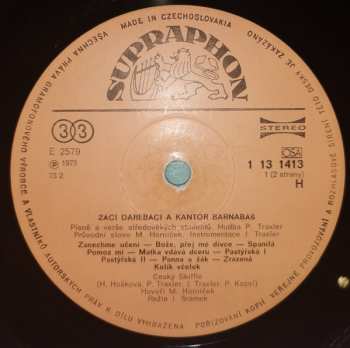 LP Miroslav Horníček: Žáci Darebáci A Kantor Barnabáš, "Písně Žáků Darebáků"