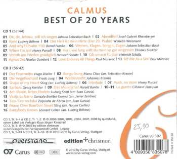 2CD Calmus Ensemble: Best Of 20 Years