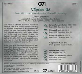 CD Calmus Ensemble: Mythos 116