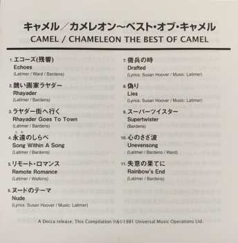 CD Camel: Chameleon The Best Of Camel LTD
