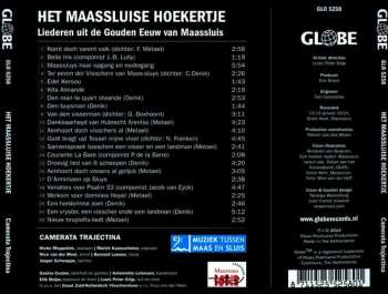 CD Camerata Trajectina: Het Maassluise Hoekertje (liederen Uit de Gouden Eeuw van Maassluis)