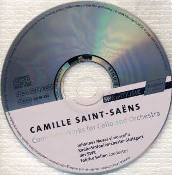 CD Camille Saint-Saëns: Complete Works For Cello And Orchestra