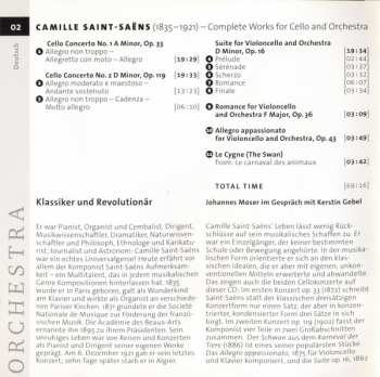 CD Camille Saint-Saëns: Complete Works For Cello And Orchestra
