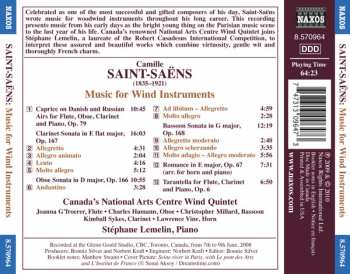CD Camille Saint-Saëns: Music For Wind Instruments