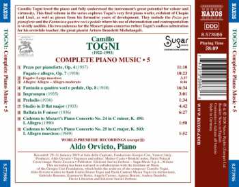 CD Aldo Orvieto: Complete Piano Music • 5