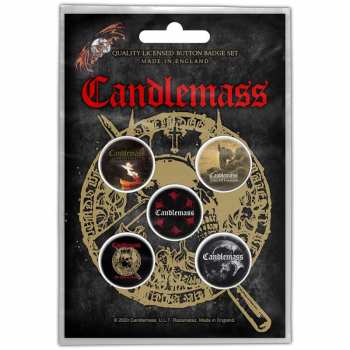 Merch Candlemass: Set of Buttons The Door To Doom