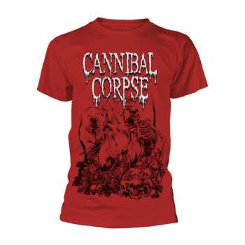 Merch Cannibal Corpse: T-shirt Pile Of Skulls 2018 (red)