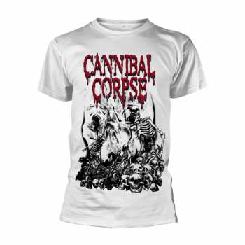 Merch Cannibal Corpse: T-shirt Pile Of Skulls (white)