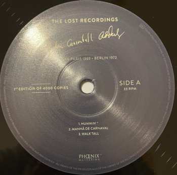 LP Cannonball Adderley: Julian "Cannonball" Adderley Live In Paris 1969 • Berlin 1972 LTD | NUM