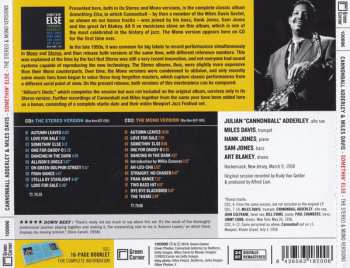 2CD Cannonball Adderley: Somethin' Else (The Stereo & Mono Versions)