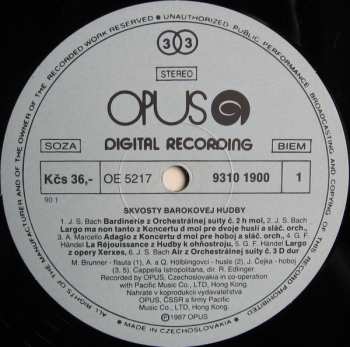 LP Capella Istropolitana: The Best Of The Baroque