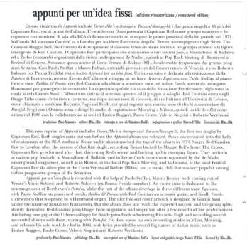 CD Capsicum Red: Appunti Per Un'Idea Fissa