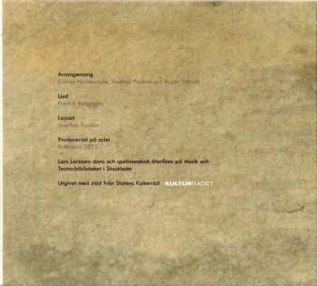 CD Carina Normansson: Lars Larsson. Notbok 1789