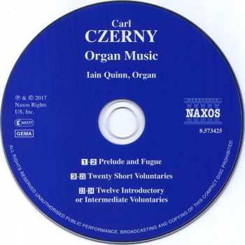 CD Carl Czerny: Organ Music