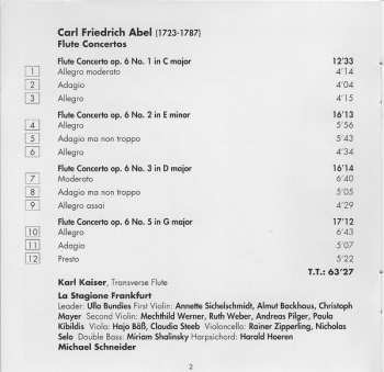 CD Carl Friedrich Abel: 4 Flute Concertos