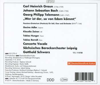 2CD Johann Sebastian Bach: Wer Ist Der, So von Edom Kömmt