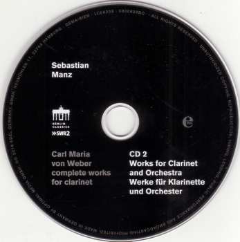 2CD Carl Maria von Weber: Complete Works For Clarinet