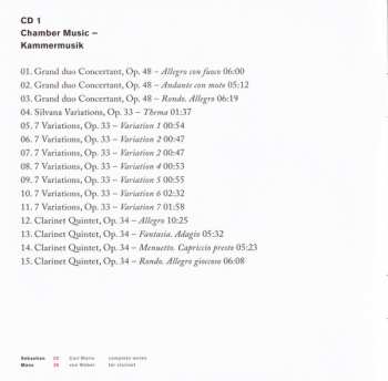 2CD Carl Maria von Weber: Complete Works For Clarinet