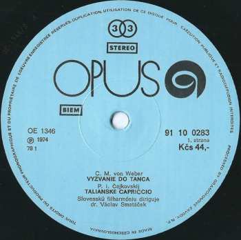 LP Pyotr Ilyich Tchaikovsky: Invitation To Dance / Capriccio Italien / Tannhäuser, Overture / Hungarian Rhapsody No. 2