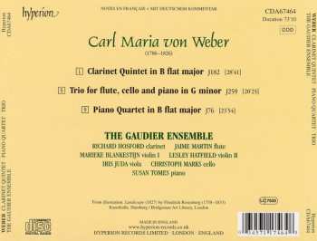 CD Carl Maria von Weber: Piano Quartet • Quintet For Clarinet And Strings • Trio For Flute, Cello And Piano