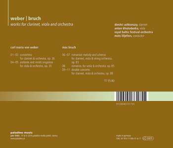 CD Max Bruch: Works For Clarinet, Viola And Orchestra