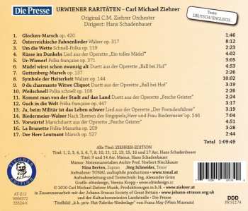 CD Carl Michael Ziehrer: Urwiener Raritäten