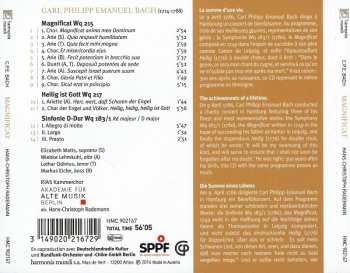 CD Carl Philipp Emanuel Bach: Magnificat • Motet "Heilig Ist Gott"