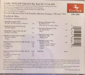 CD Carl Philipp Emanuel Bach: Six Collections of Sonatas, Free Fantasias, And Rondos for Connoisseurs and Amateurs, Second Collection (Part 1) & Fourth Collection, Wq. 56 & 58