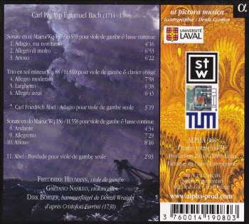 CD Carl Philipp Emanuel Bach: Solo A Viola Di Gamba Col Basso
