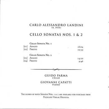 CD Carlo Alessandro Landini: Cello Sonatas Nos. 1 & 2