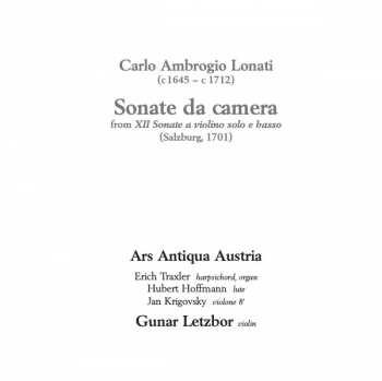 CD Ars Antiqua Austria: Sonate da camera