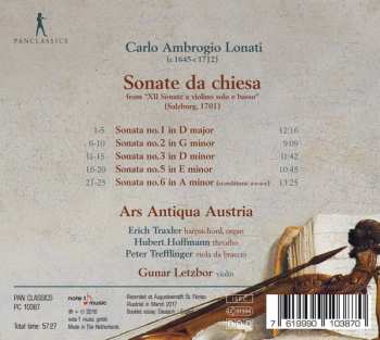 CD Ars Antiqua Austria: Sonate Da Chiesa (1701)