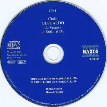 7CD/Box Set Carlo Gesualdo: The Complete Madrigals