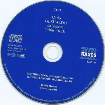 7CD/Box Set Carlo Gesualdo: The Complete Madrigals